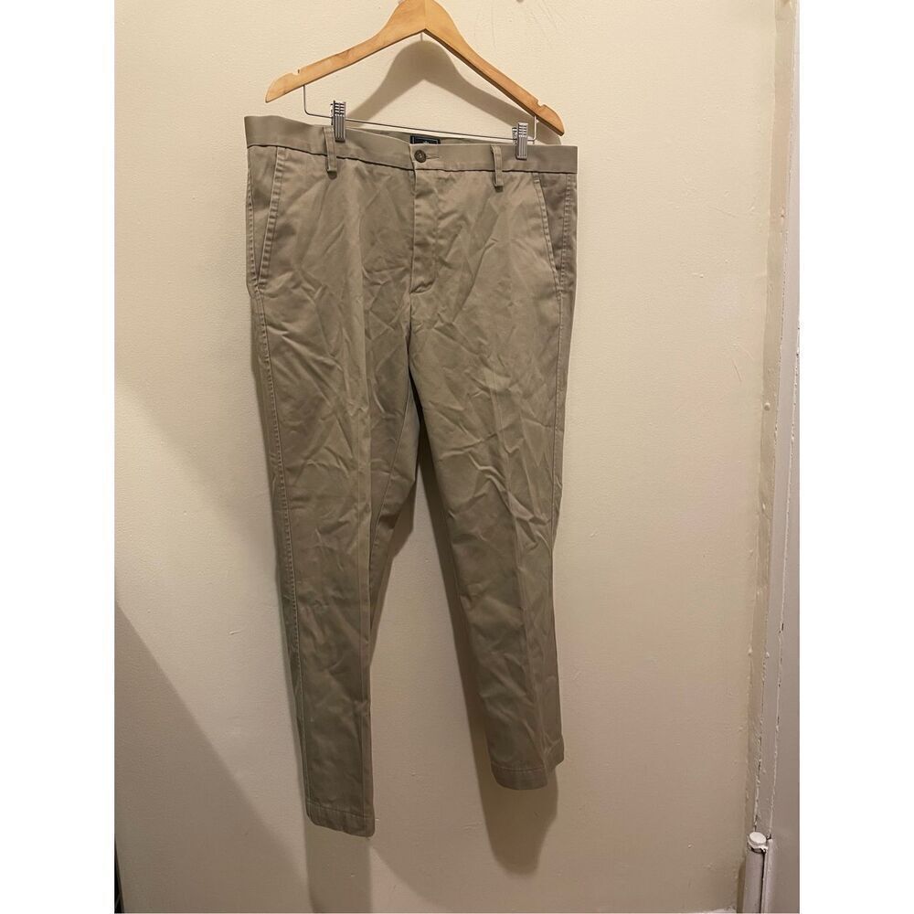 Men’s dockers pleated straight leg khaki denim D1 slim fit pants trousers